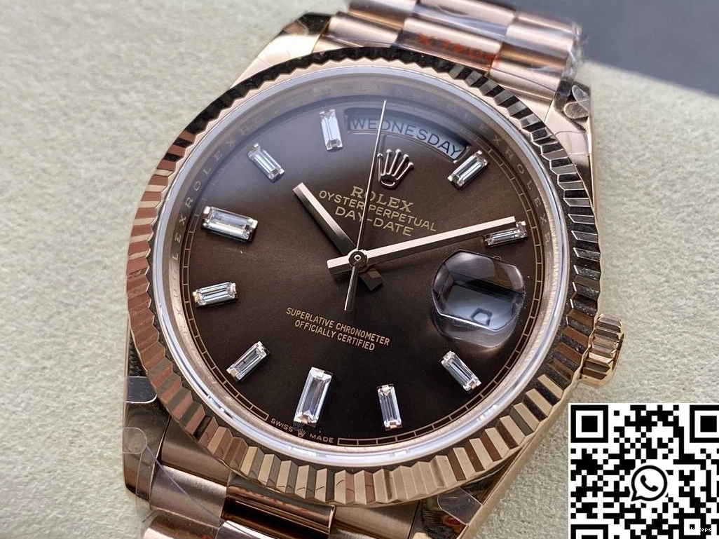 Factory Dial v5 Rolex Chocalate Steel M228235-0003 Date Tungsten QF Day 1028